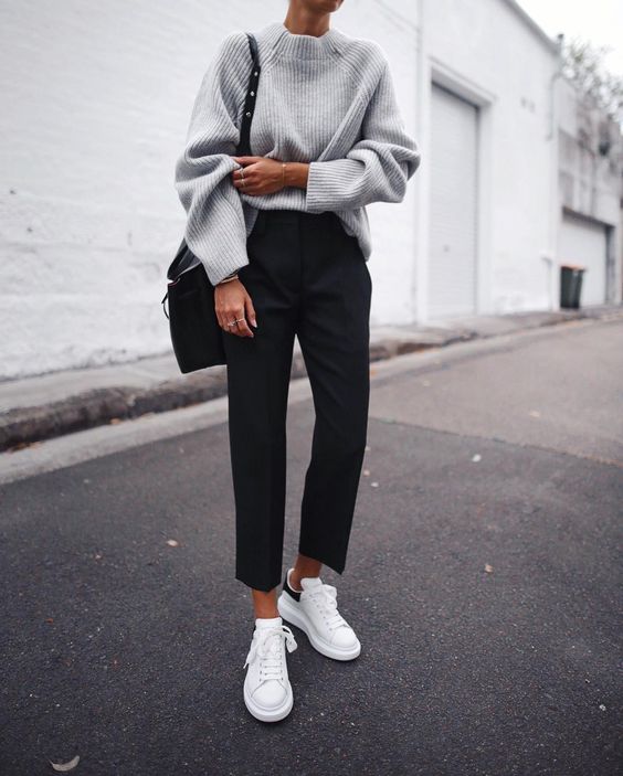 minimally chic sneakers