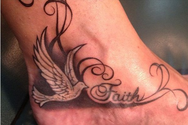 A word doves tattoo belief
