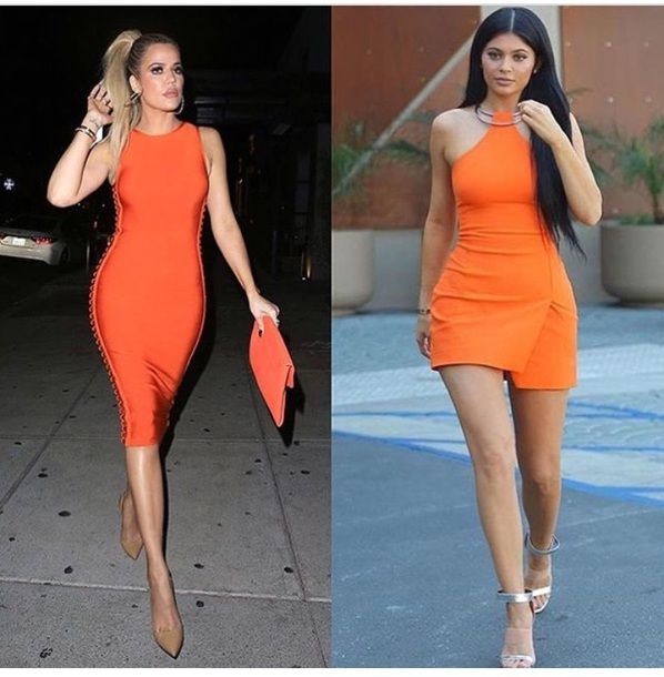 Orange Dress Outfits For Ladies - thelatestfashiontrends.com .