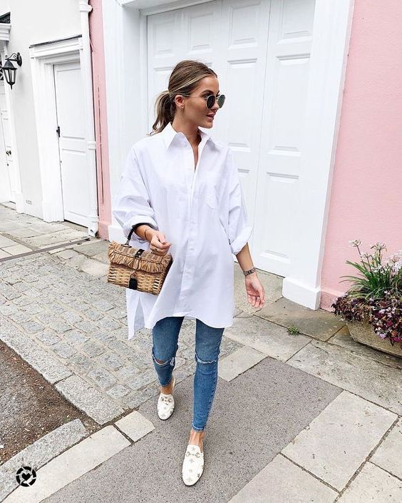 How to Wear Oversized Shirts For Women: Best Ideas To Copy 2020 in .