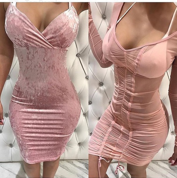 dress, summer dress, cute dress, short dress, party dress, pink .