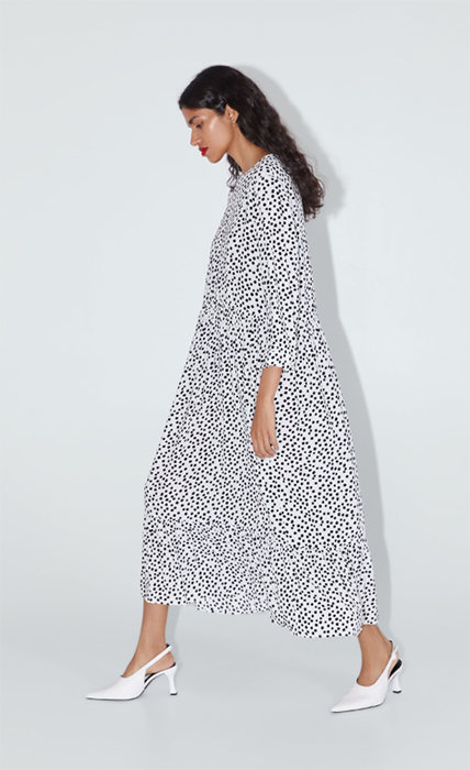 Loved THAT Zara polka dot dress? It now comes in a brand new .