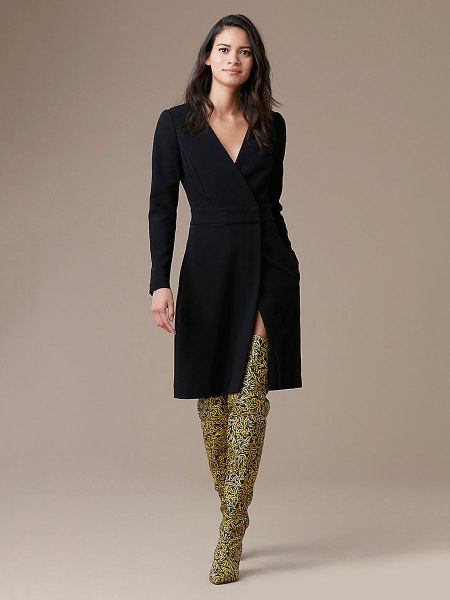 printed overknee boot outfit