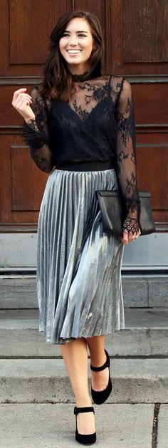 200+ Best Pleated Metallic Skirts images in 2020 | metallic skirt .