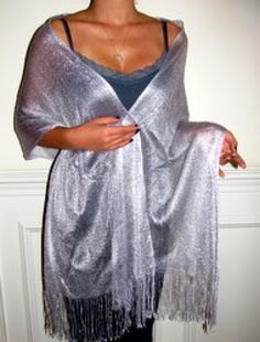 Silver silk scarf navy lace mini dress