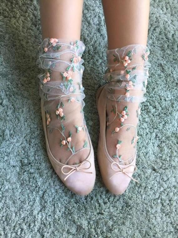 Love Story Tulle Socks | Fashion socks, Lace socks, Fashi