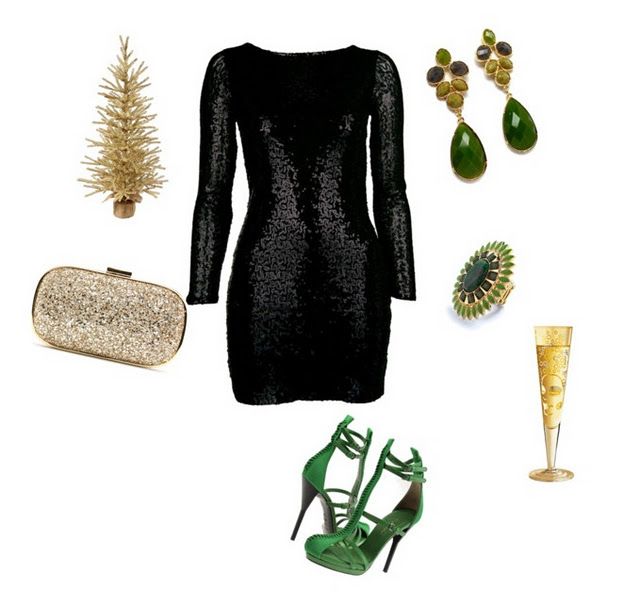 How To Wear Sequin Dresses | Black dress accessories, Sequin dress .