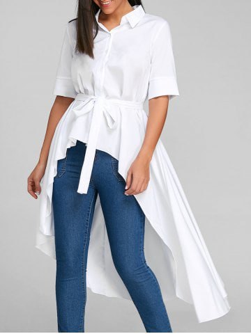 white collar shirt, high-waisted skinny jeans