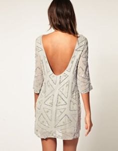 white shift dress with half sleeves