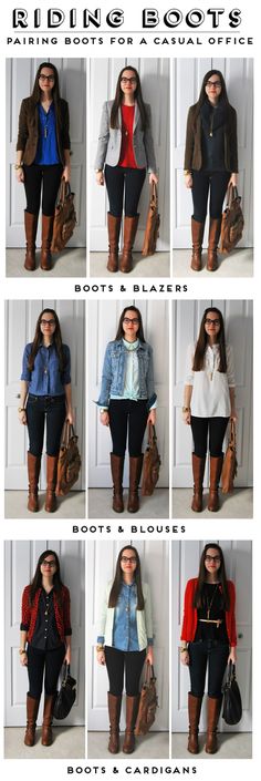 Brown Riding Boots Outfit Ideas