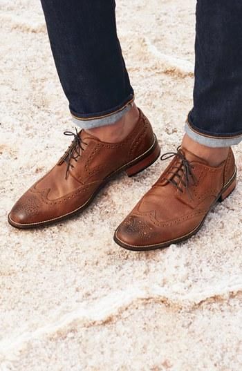 Brown Wingtip Shoes Outfit Ideas