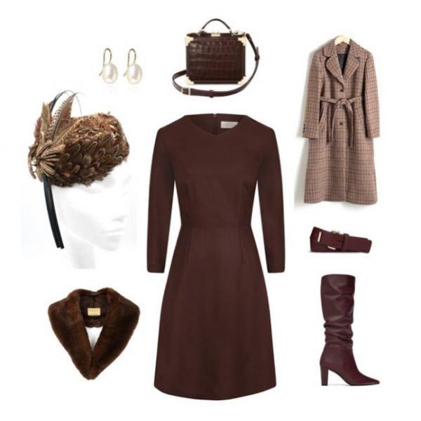 Chocolate Brown Dress Outfit Ideas