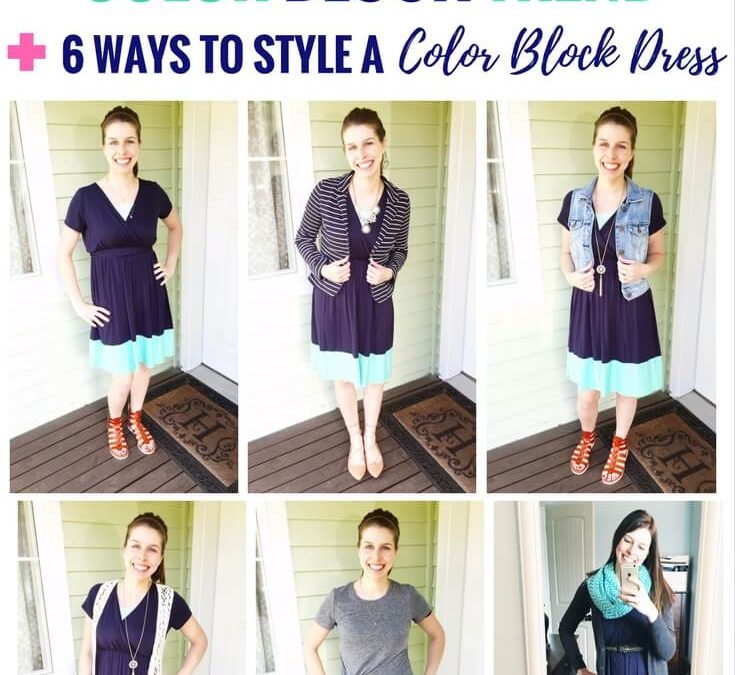Color Block Dress Outfit Ideas