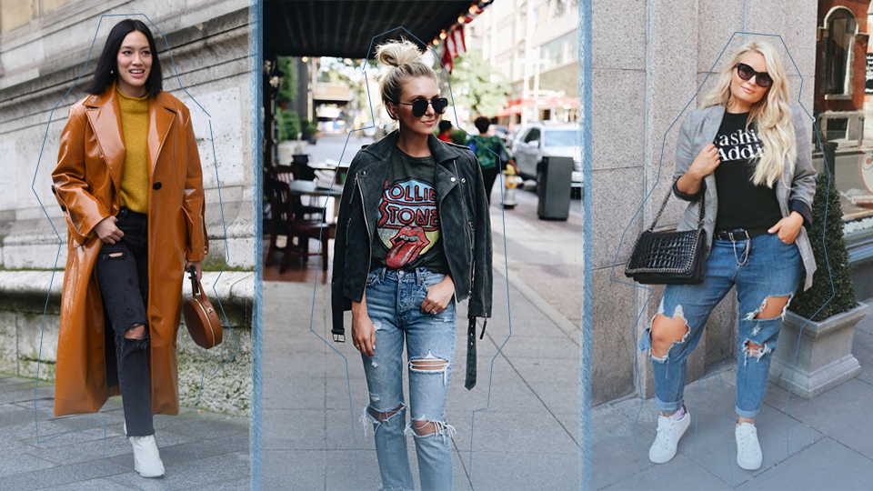Destroyed Jeans Outfit Ideas