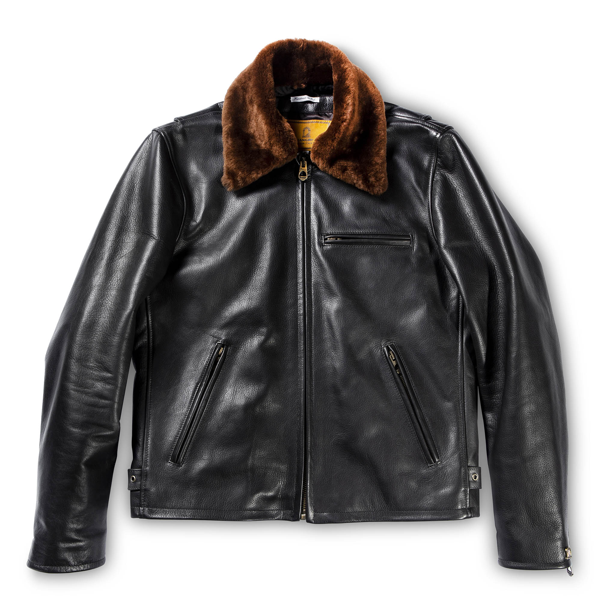 Fur Collar Leather Jacket