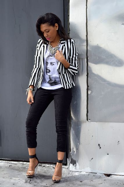 How To Style Black And White Blazer