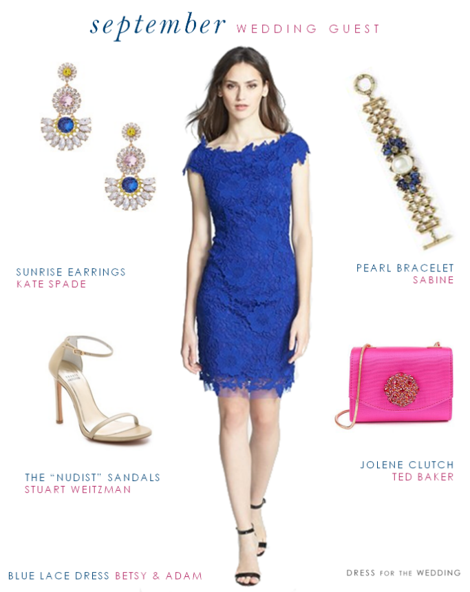 How To Style Blue Cocktail Dress