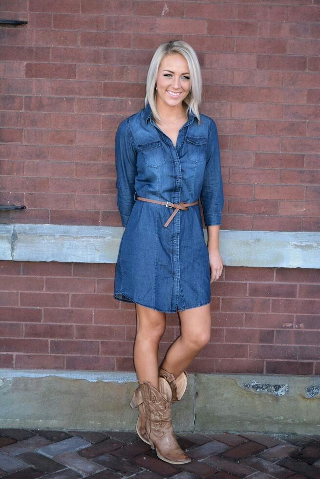 How To Style Blue Jean Dress