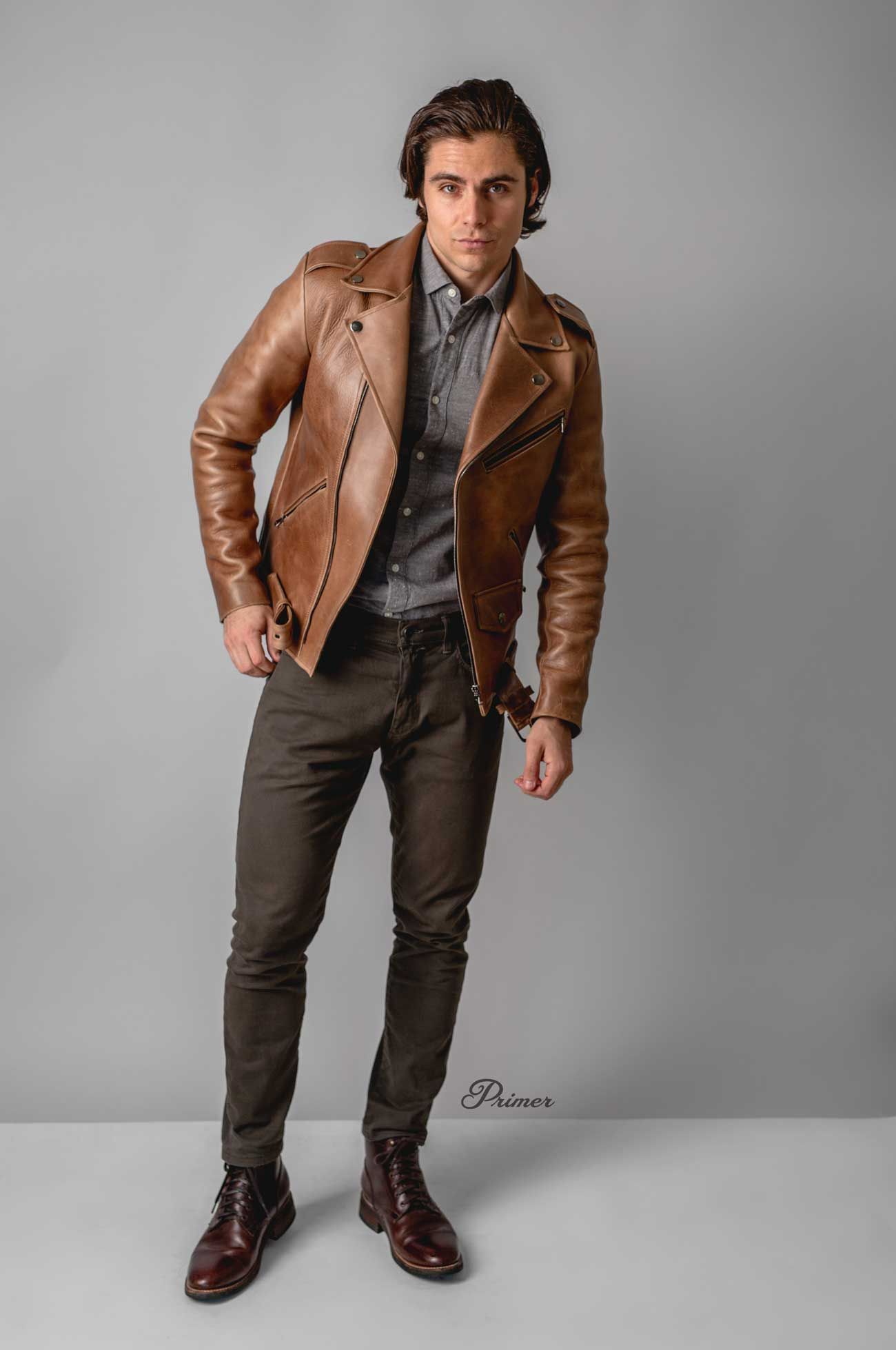 How To Style Brown Leather Motorcycle Jacket