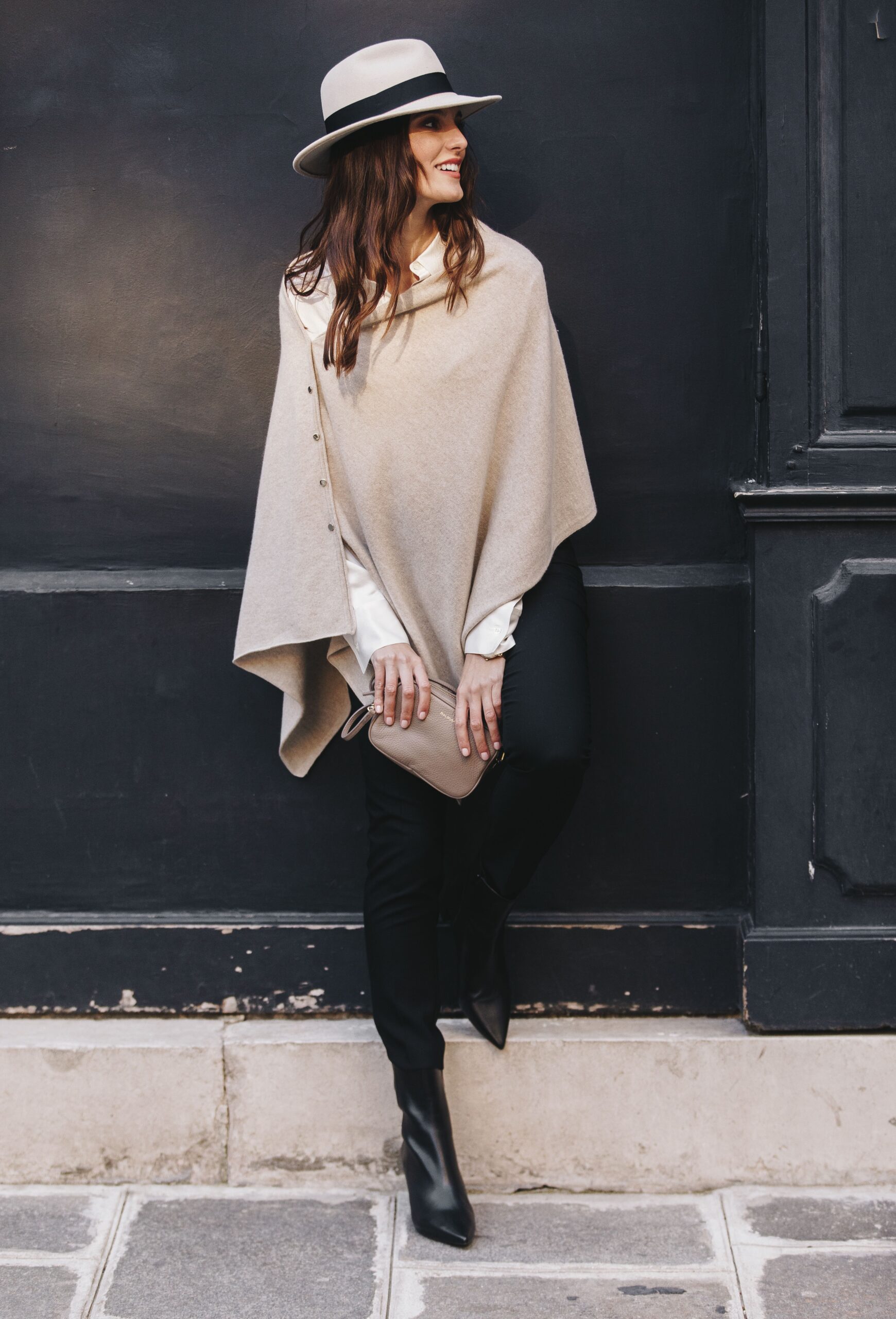 How To Style Cashmere Poncho