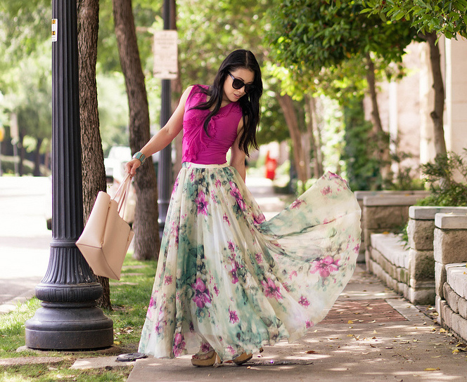 How To Style Chiffon Skirt