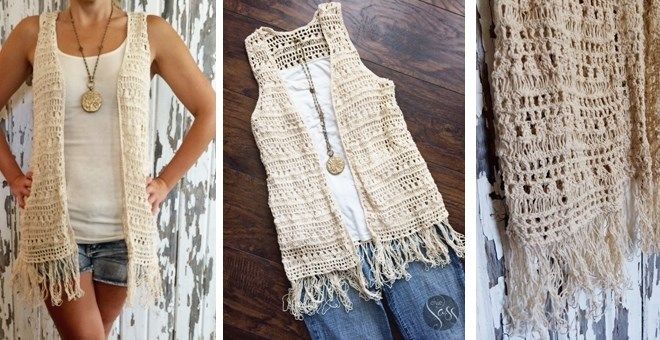 How To Style Crochet Fringe Vest
