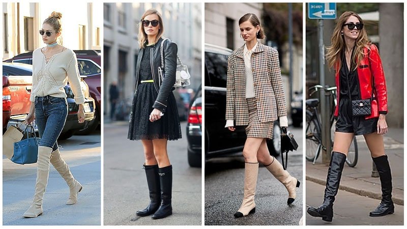 How To Style Flat Knee High Boots