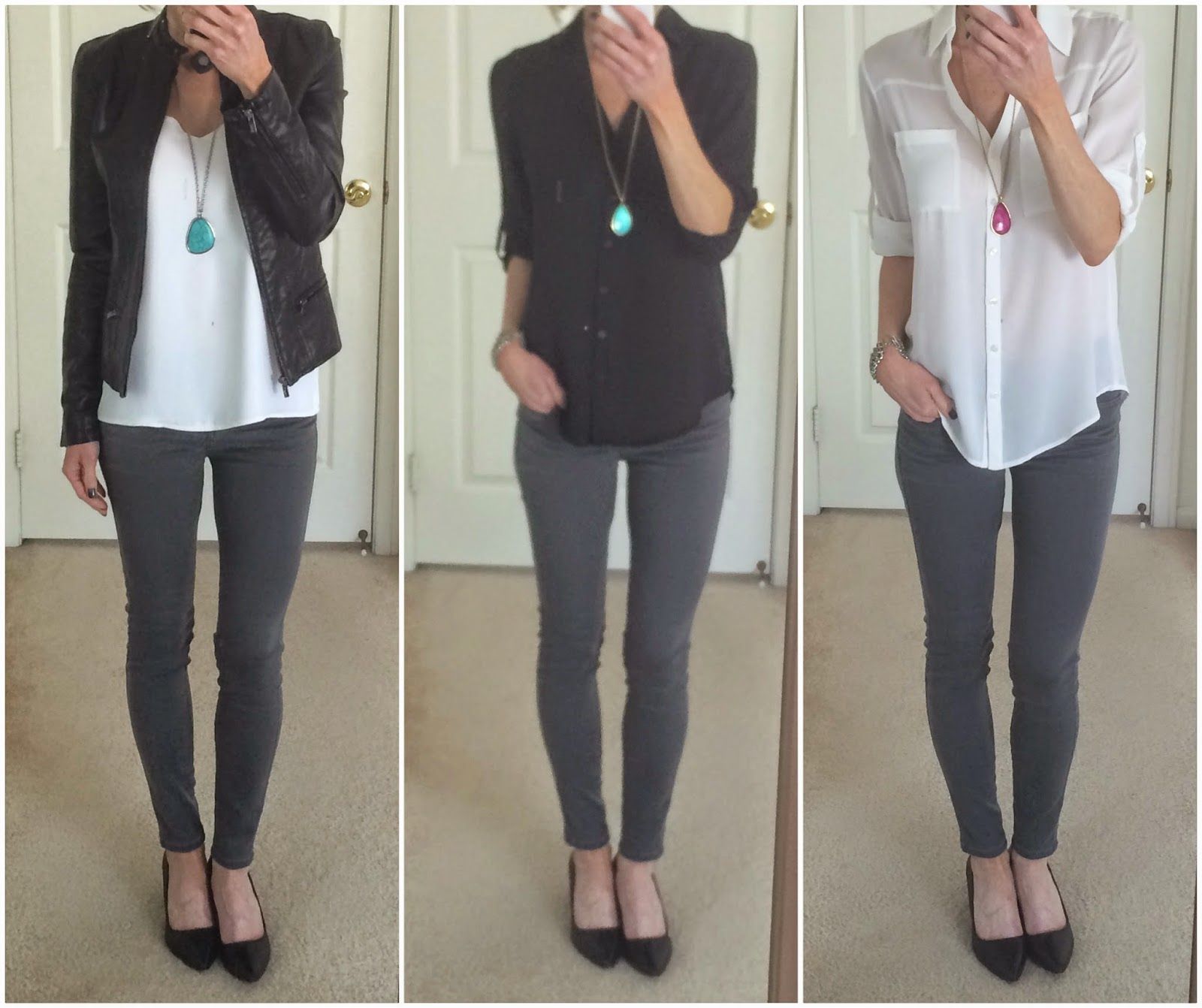 How To Style Grey Skinny Jeans