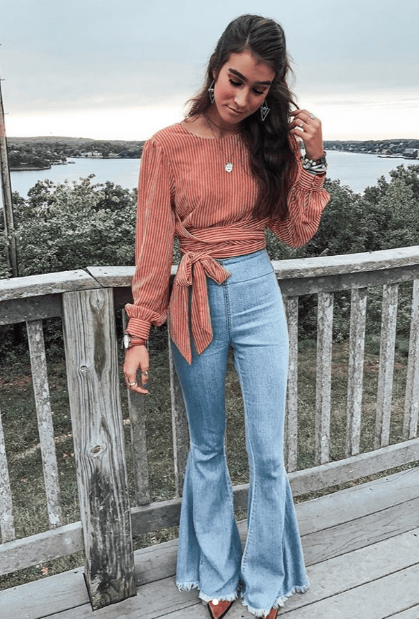 How To Style High Waisted Boot Cut Jeans