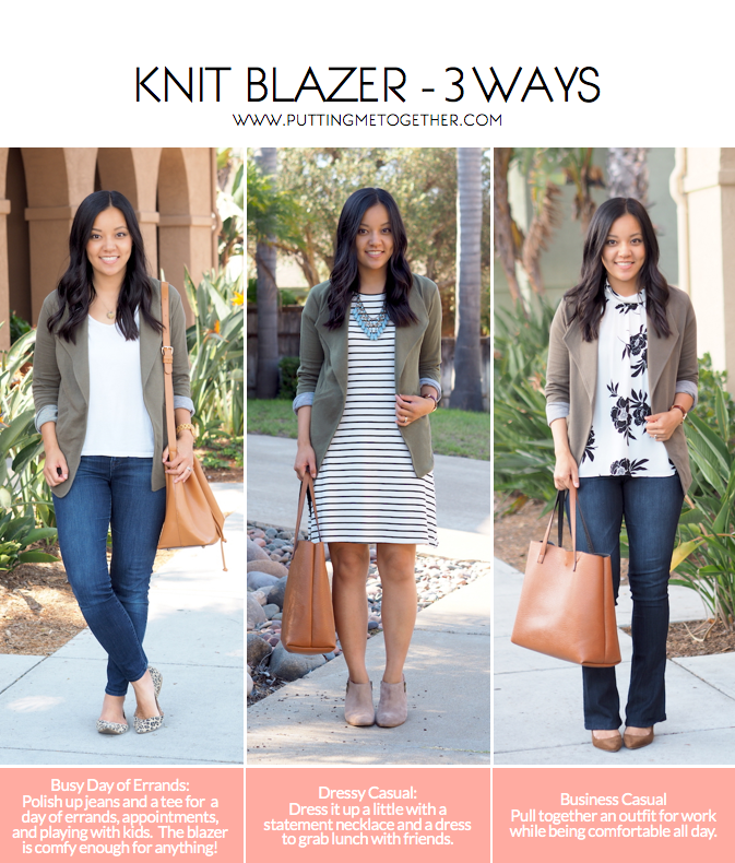 How To Style Knit Blazer