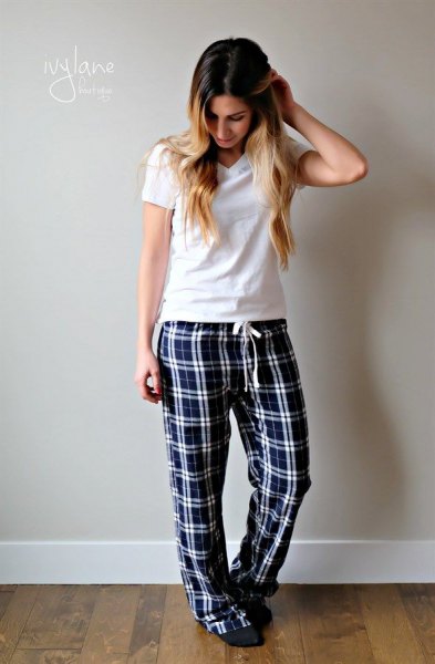 How To Style Plaid Pajama Pants