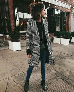 How To Style Plaid Wool Coat