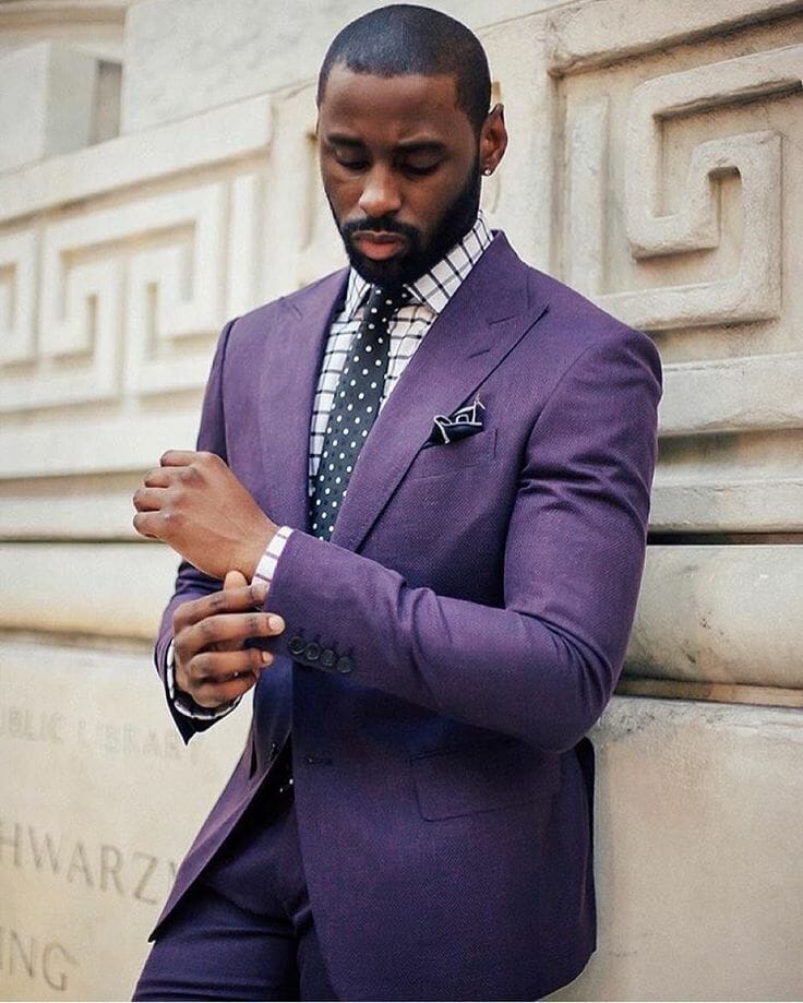 How To Style Purple Suit