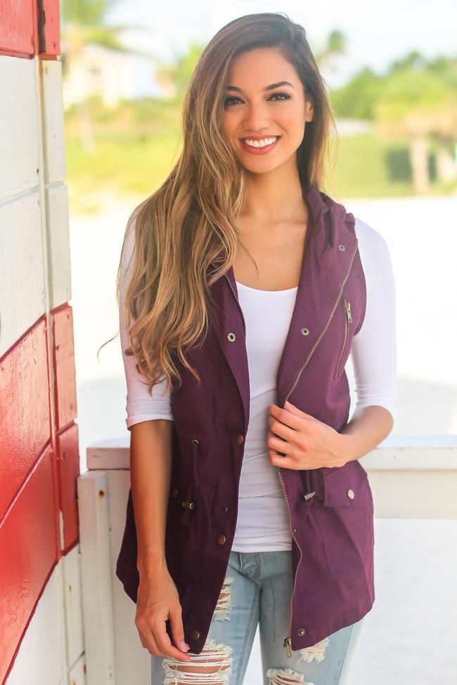 How To Style Purple Vest