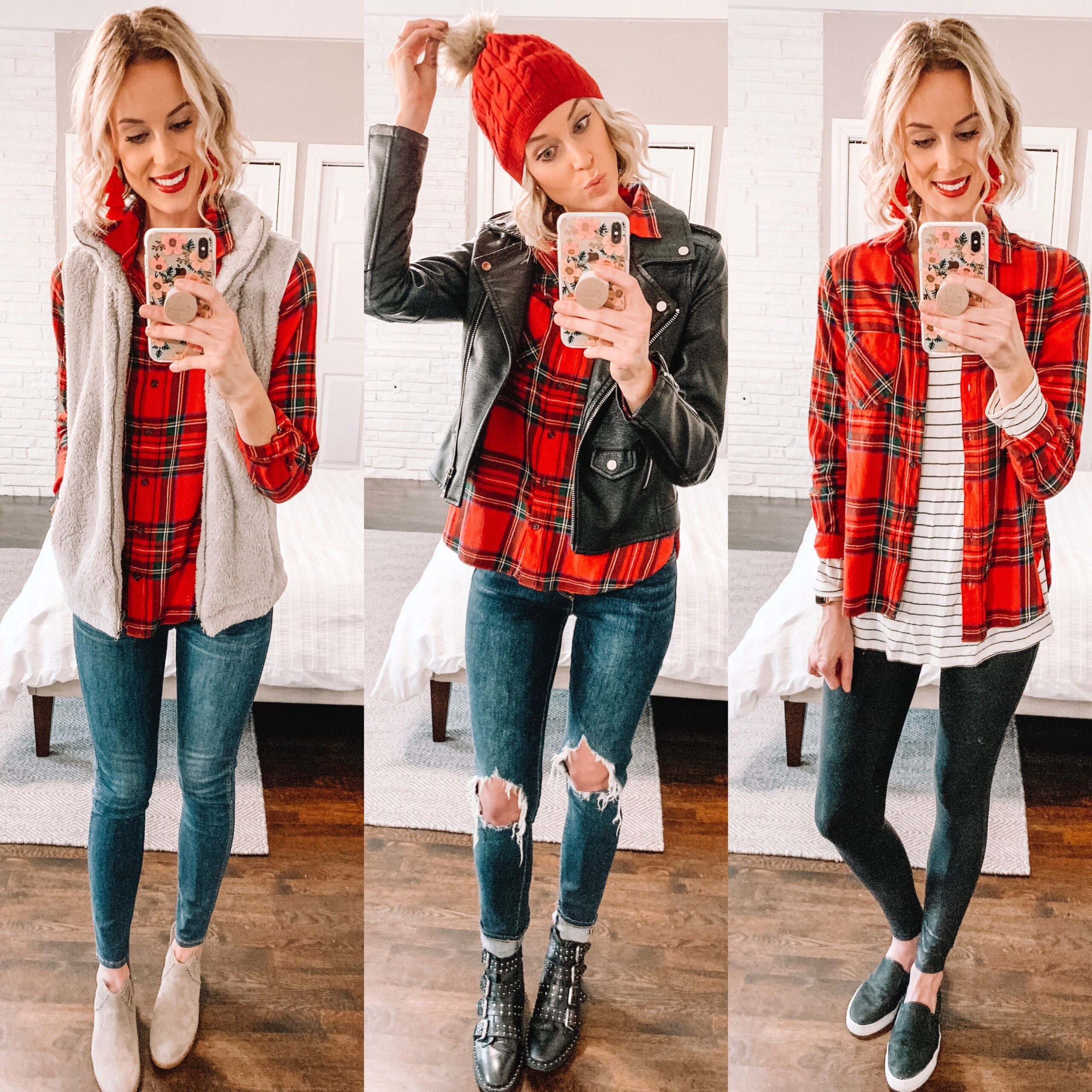 How To Style Red Flannel Shirt