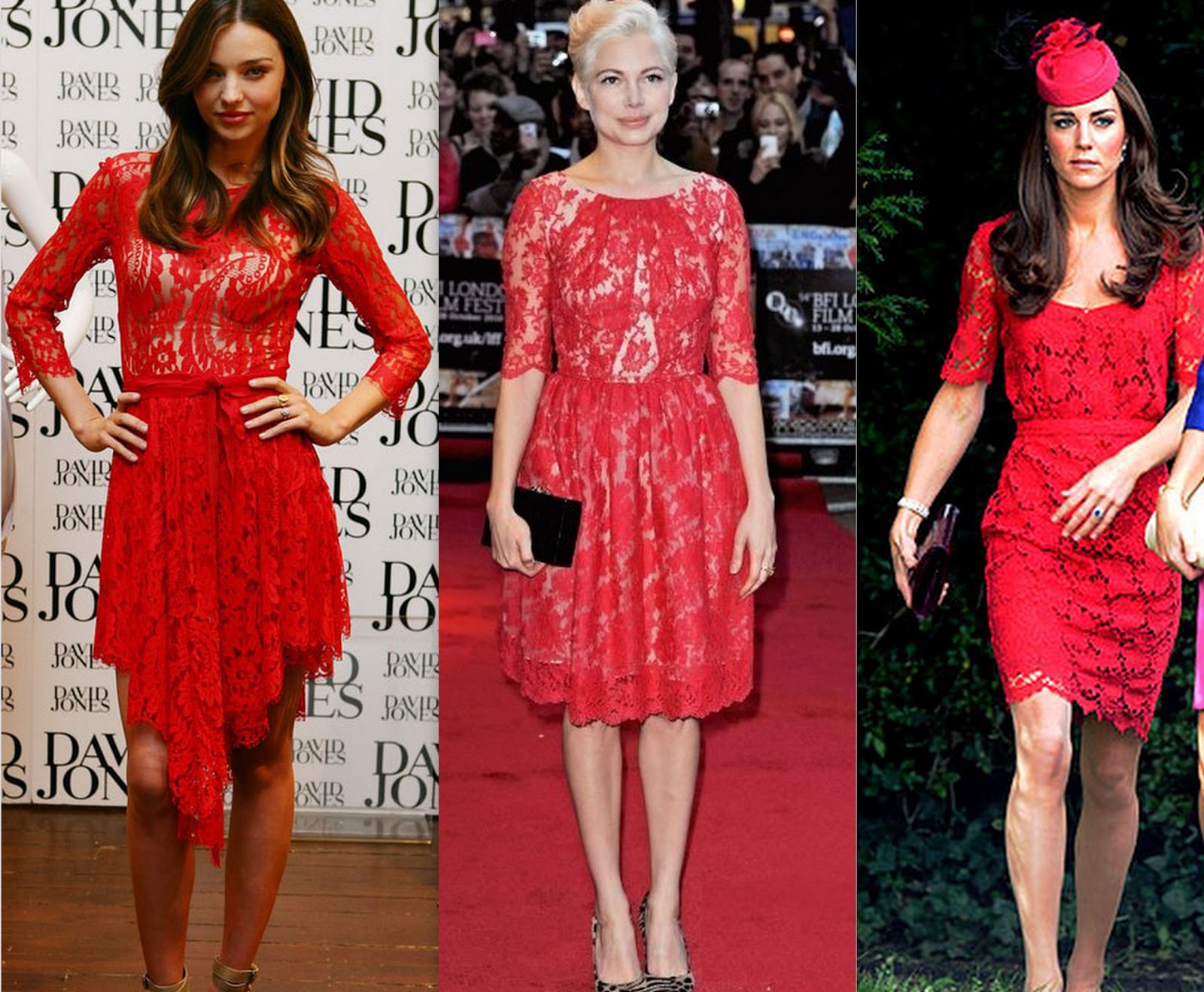 How To Style Red Lace Dress