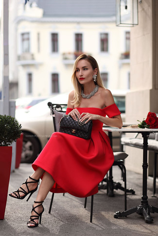 How To Style Red Midi Dress