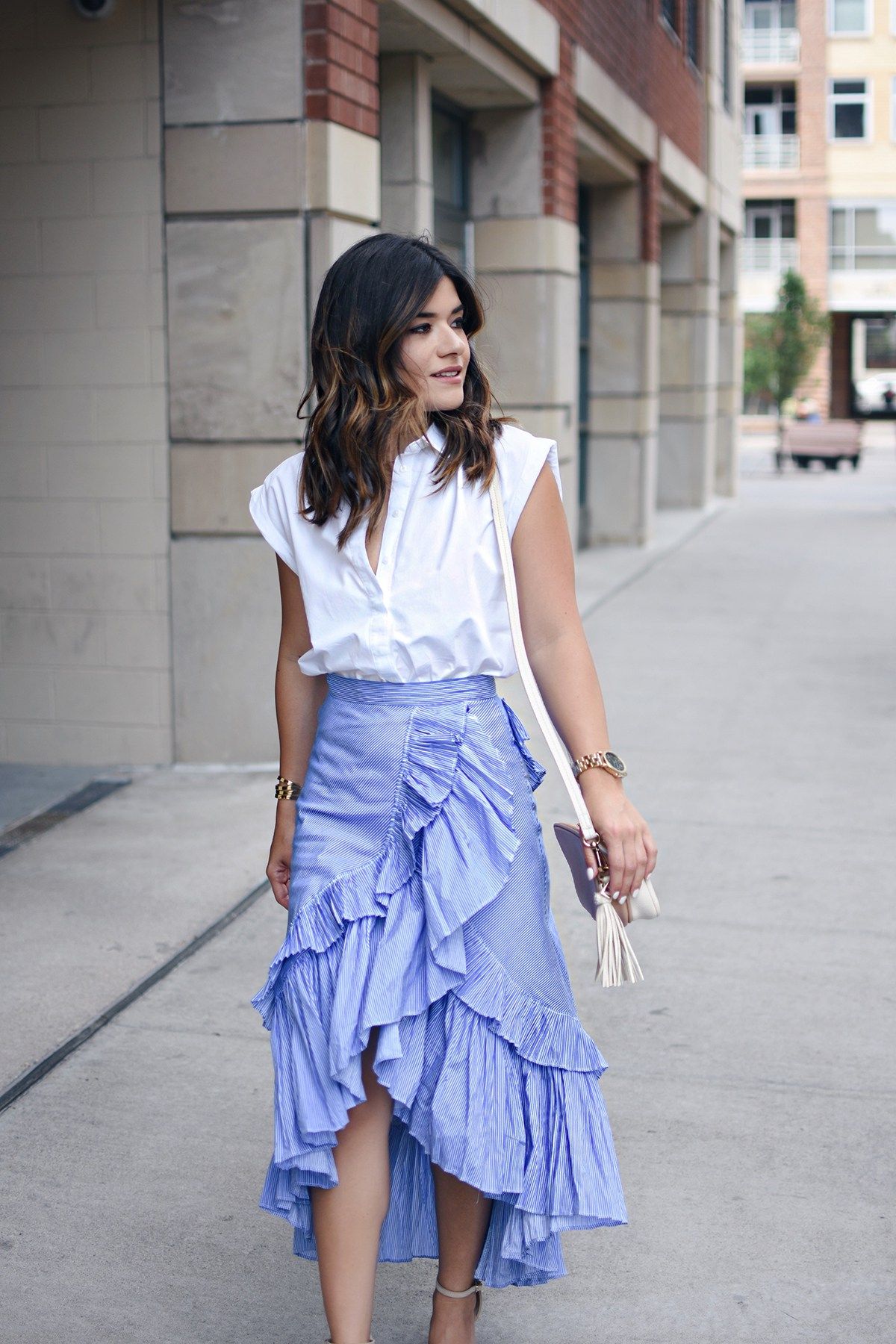 How To Style Ruffle Skirt