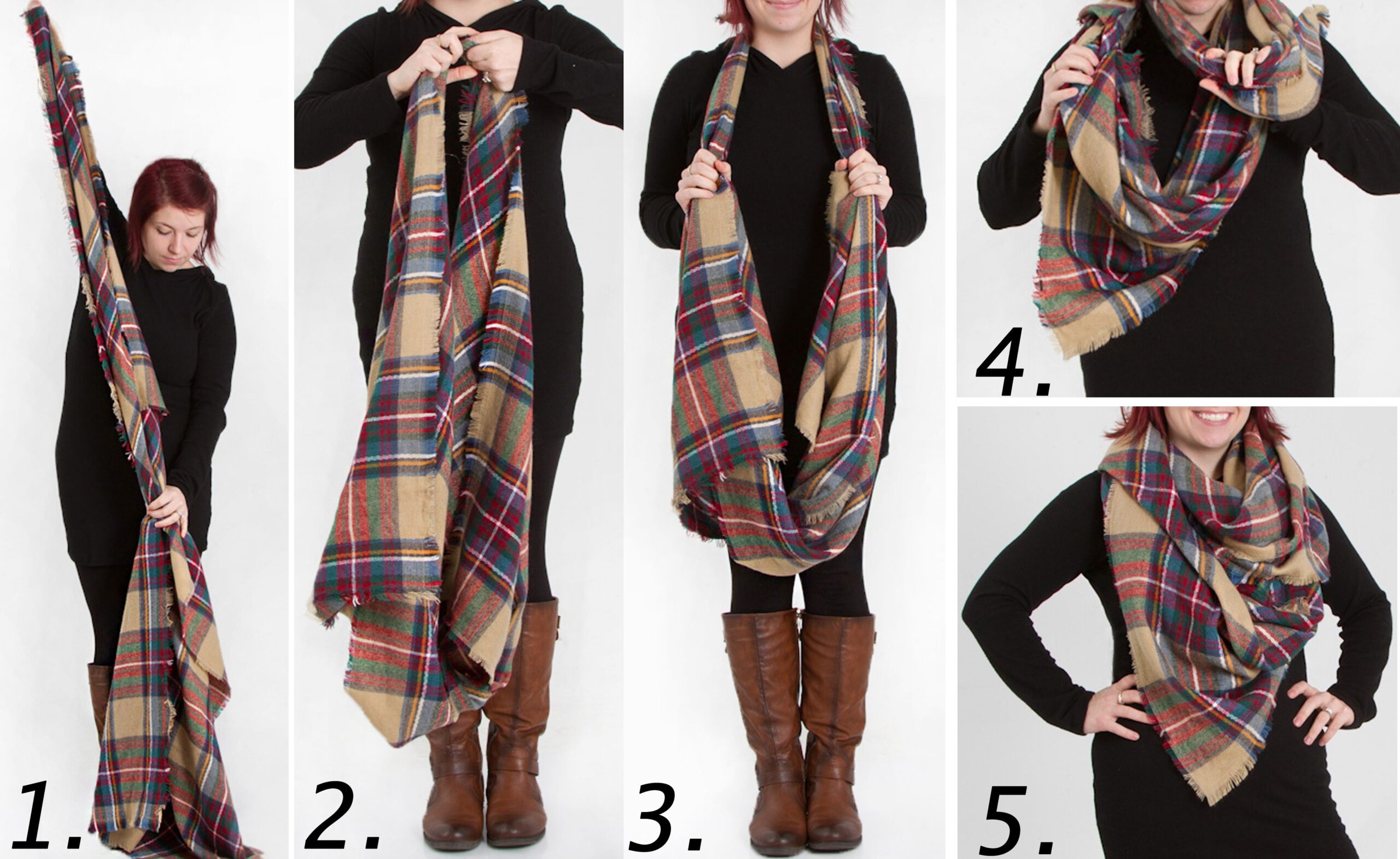 How To Style Tartan Scarf