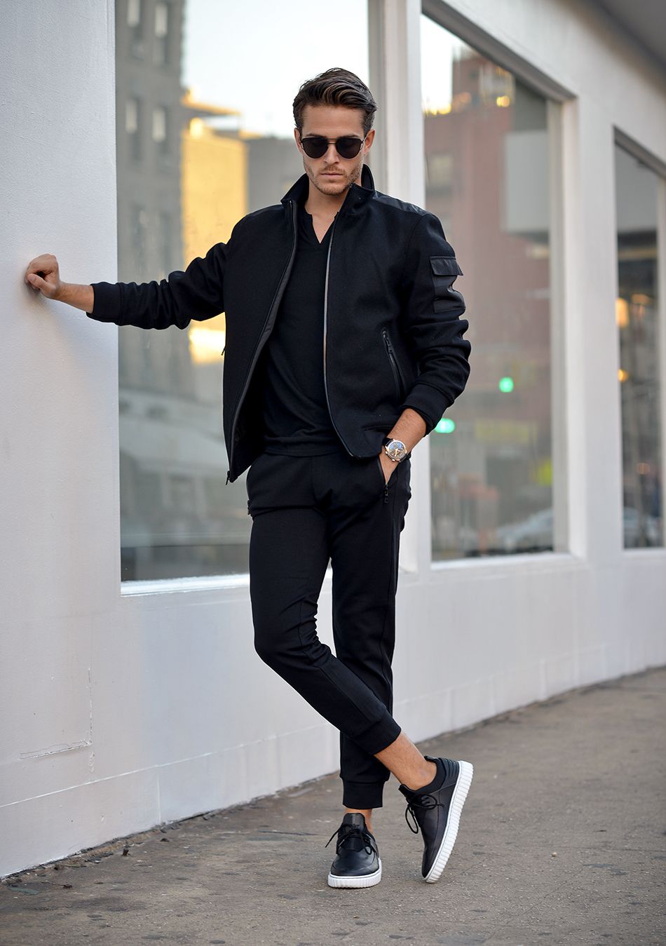 How To Wear Black Bomber Jacket