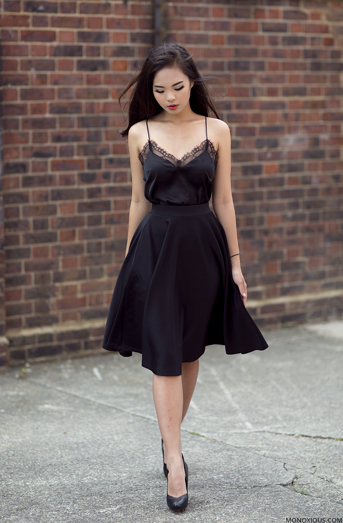 How To Wear Black Strappy Dress