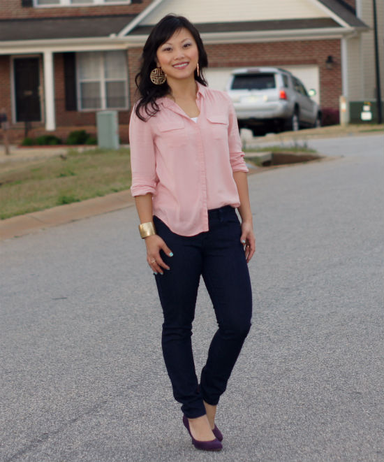 How To Wear Blush Blouse