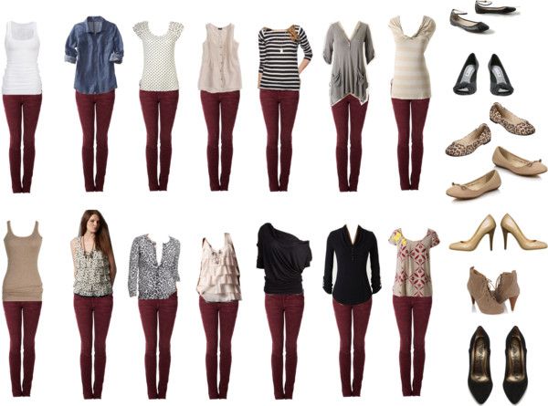 How To Wear Burgundy Jeans