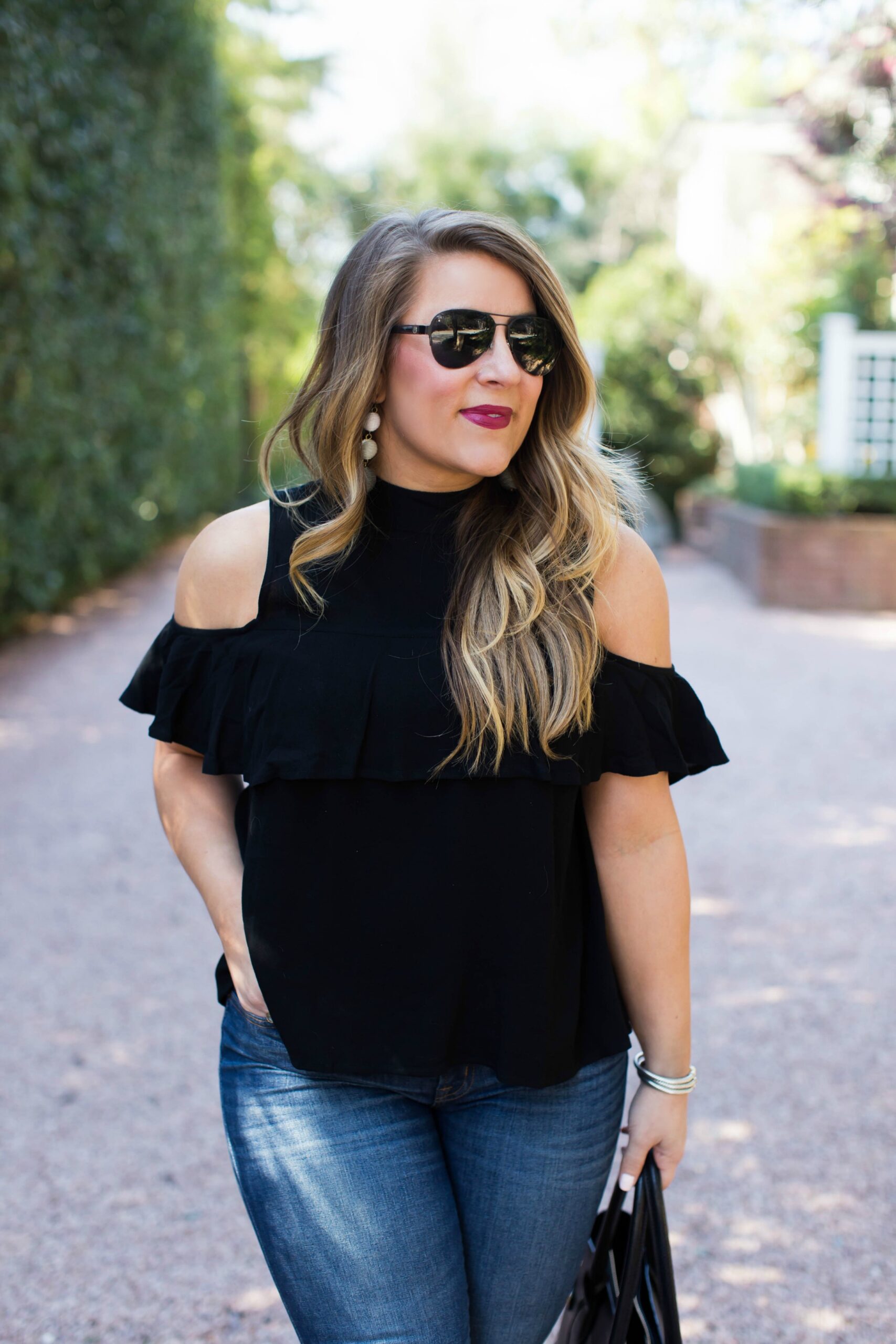 How To Wear Cold Shoulder Top