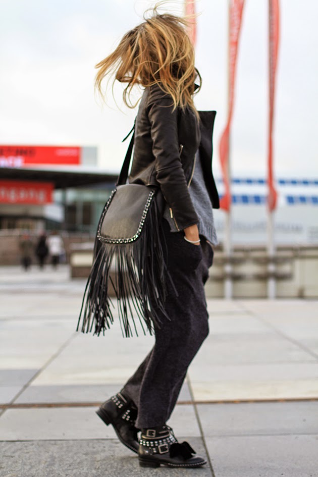 How To Wear Leather Fringe Purse