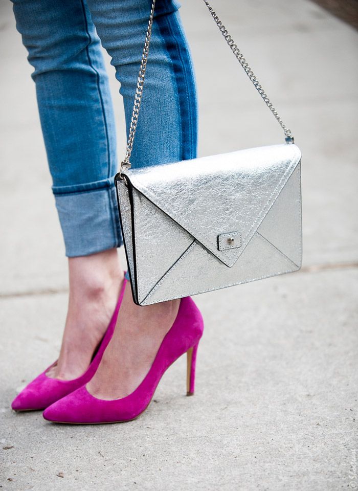 How To Wear Pink Pointed Toe Pumps