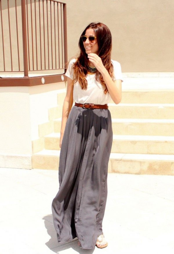 How To Wear Pleated Palazzo Pants