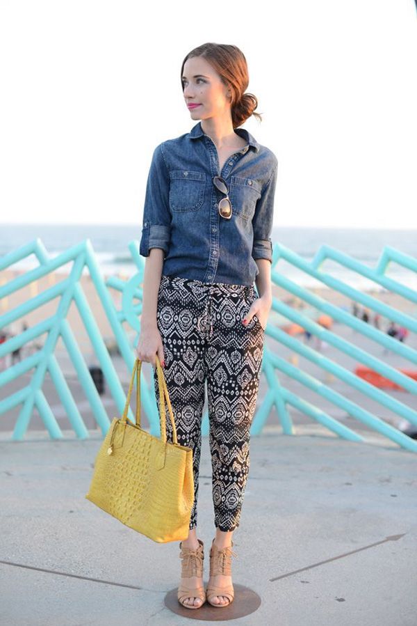 How To Wear Printed Pants