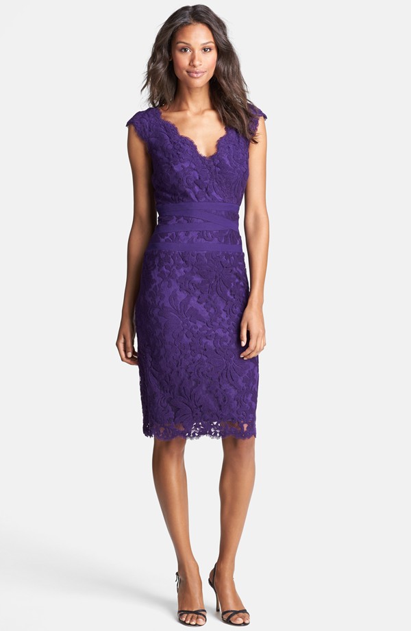 How To Wear Purple Cocktail Dress