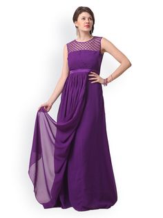 How To Wear Purple Maxi Dress